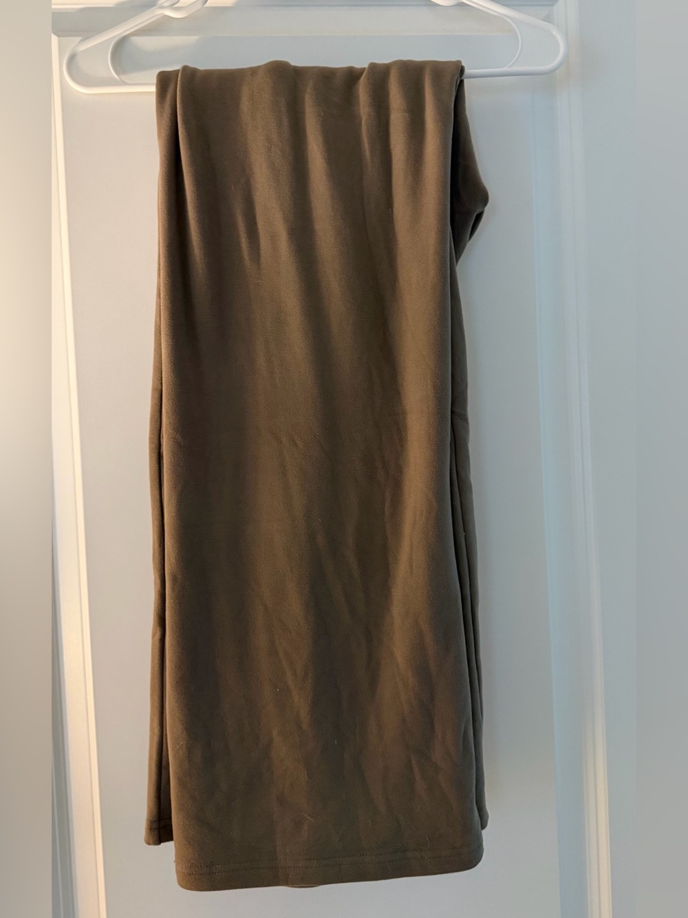 Worth Collective Olive Brown Lounge Set - Oversized Sweatshirt & Wide Leg Pant - Picture 10 of 11
